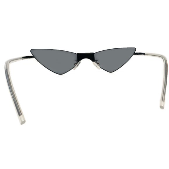 evgothicjewelry Women Men Black Full Rim Cat Eye Sunglasses (0385) - Picture 3 of 9